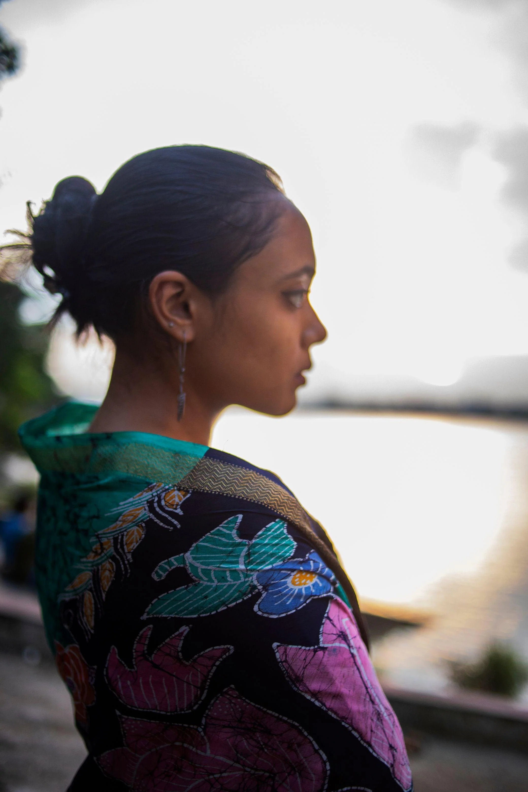 Batik Chanderi saree - Narmada- Padma - Image 12