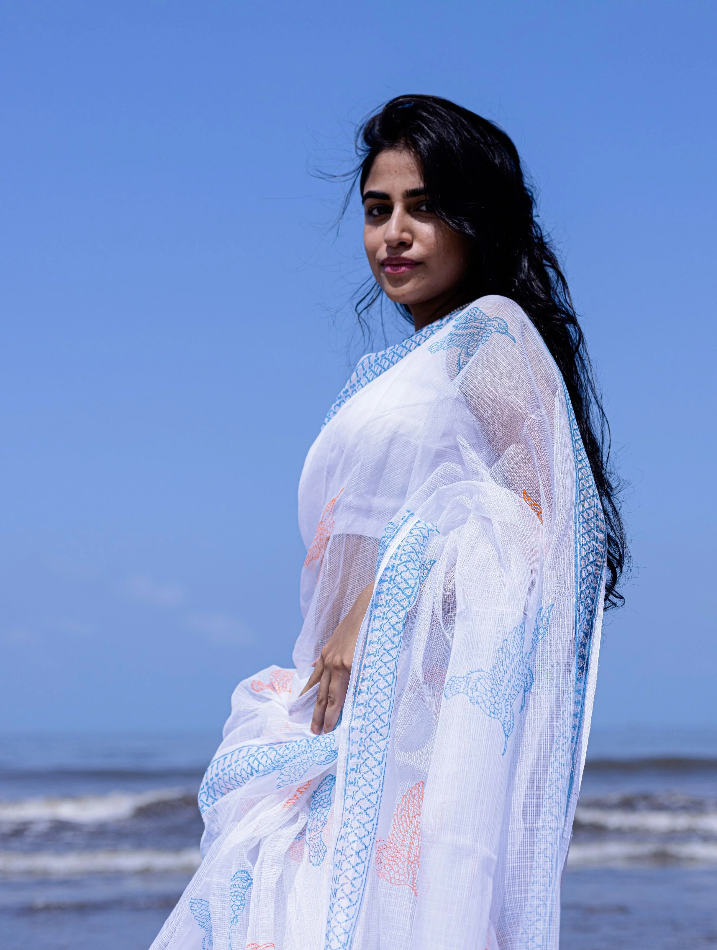 Evergreen printed Kota saree - Bagh- Neelanjana - Image 3