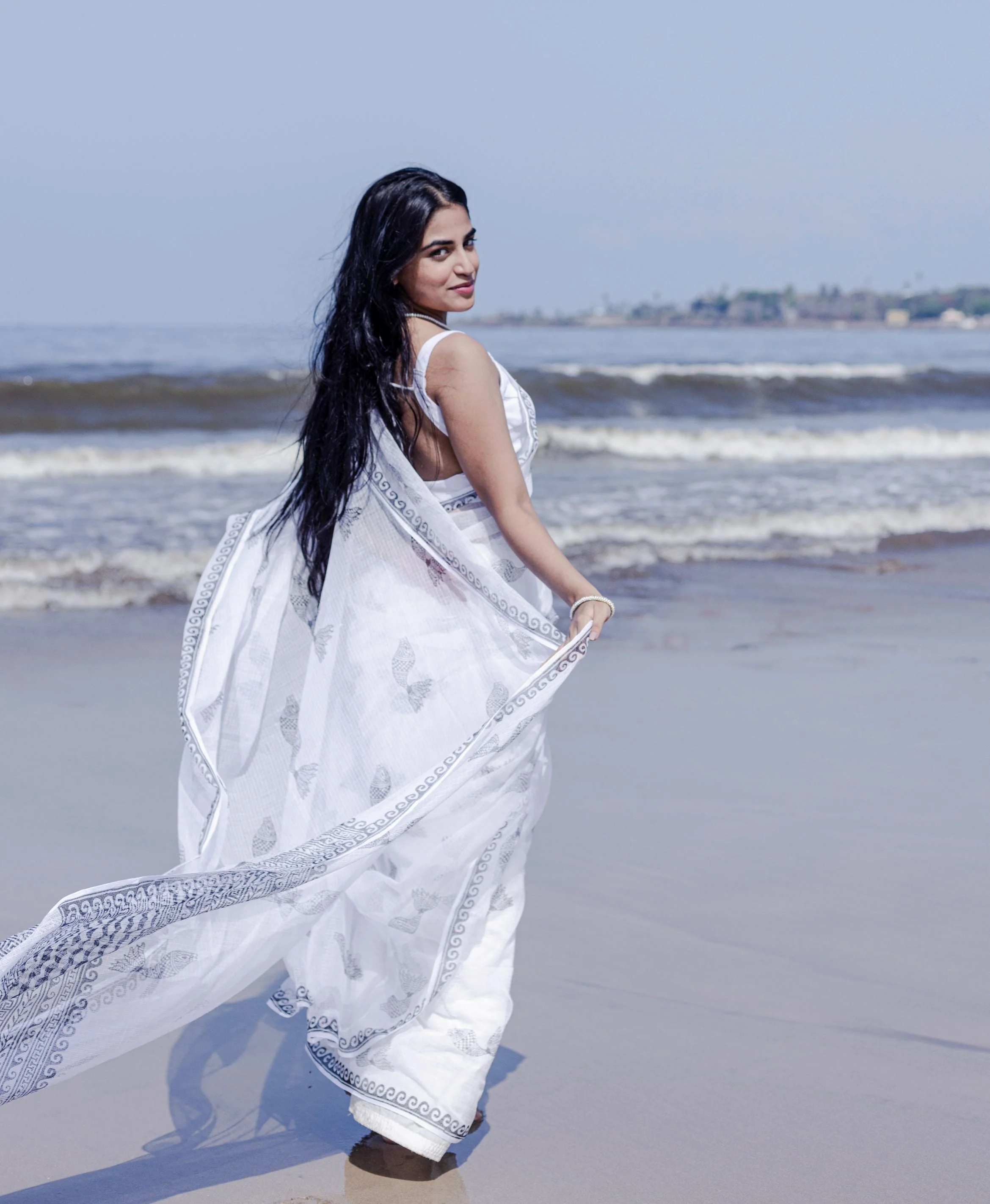 Evergreen printed Kota saree - Bagh- Matsya - Image 10