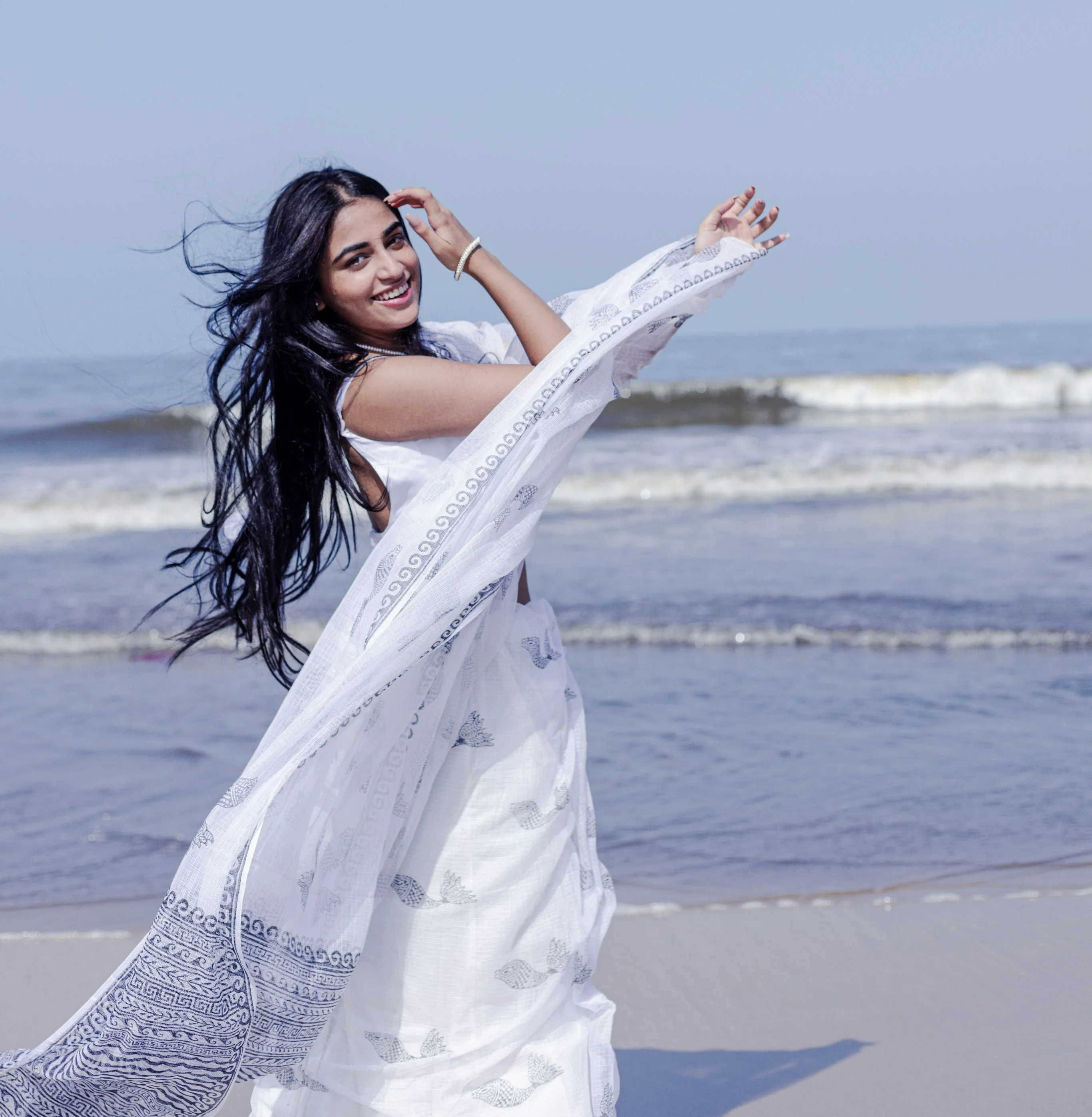 Evergreen printed Kota saree - Bagh- Matsya - Image 11