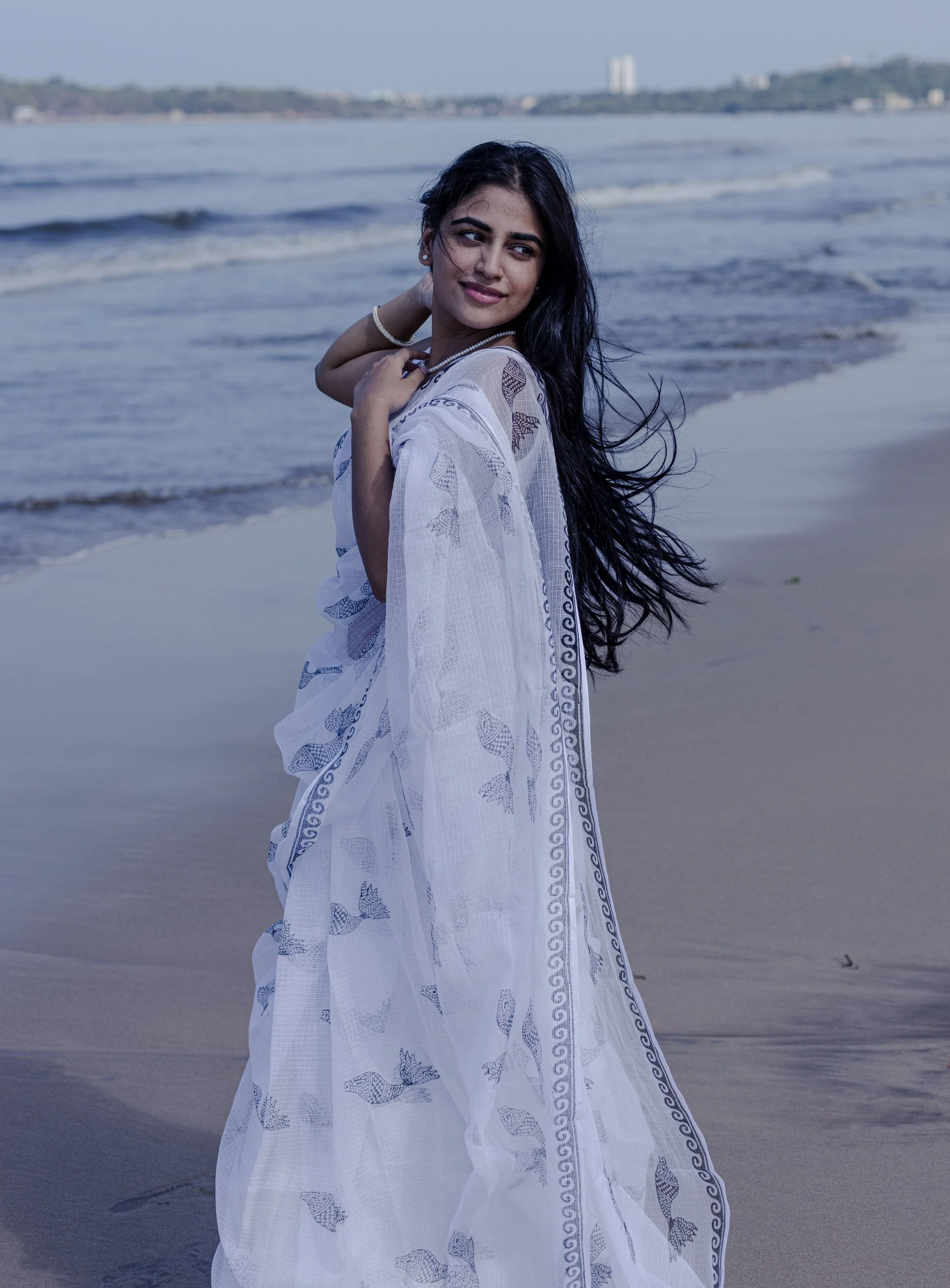 Evergreen printed Kota saree - Bagh- Matsya - Image 12