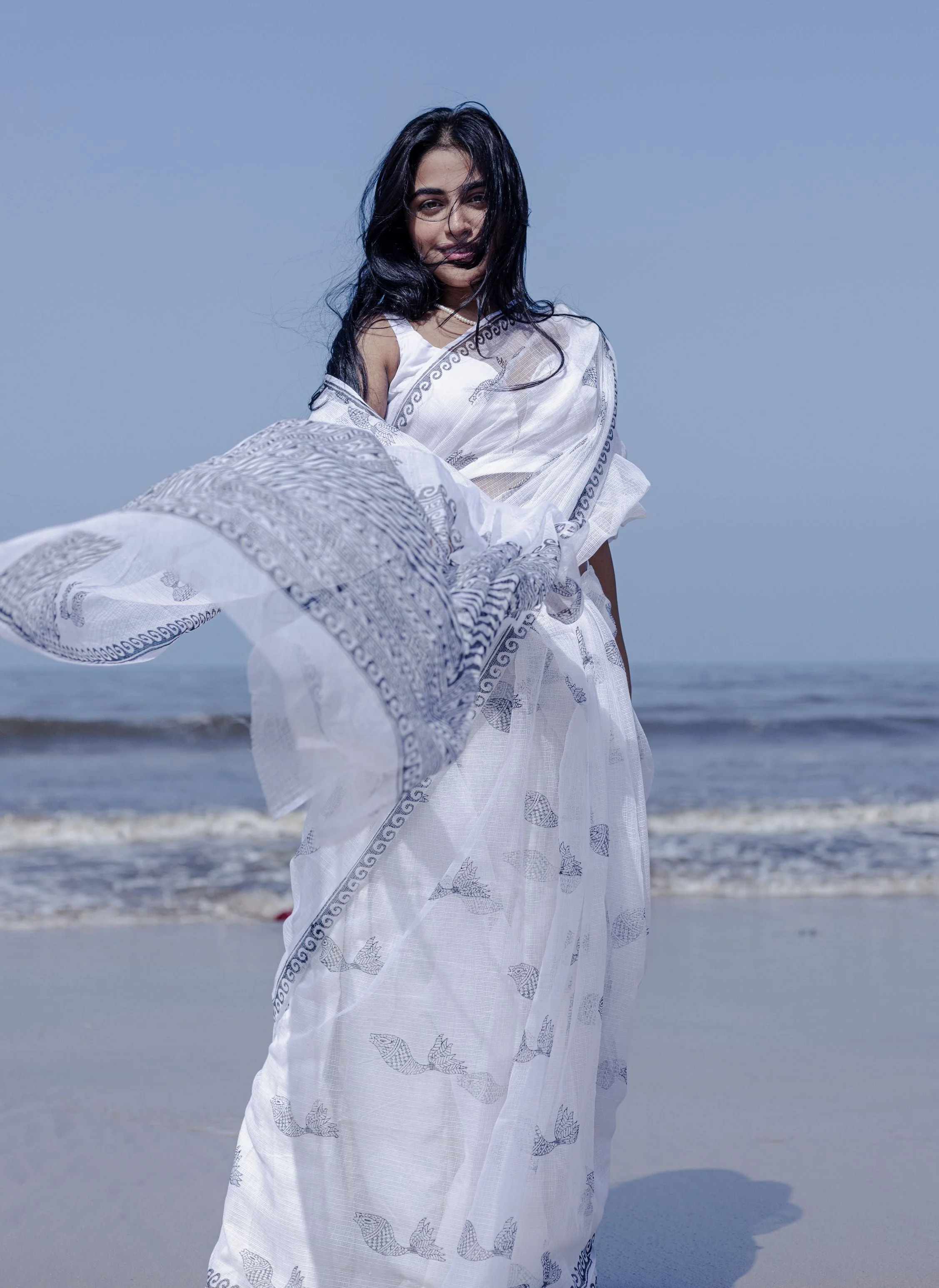 Evergreen printed Kota saree - Bagh- Matsya - Image 5