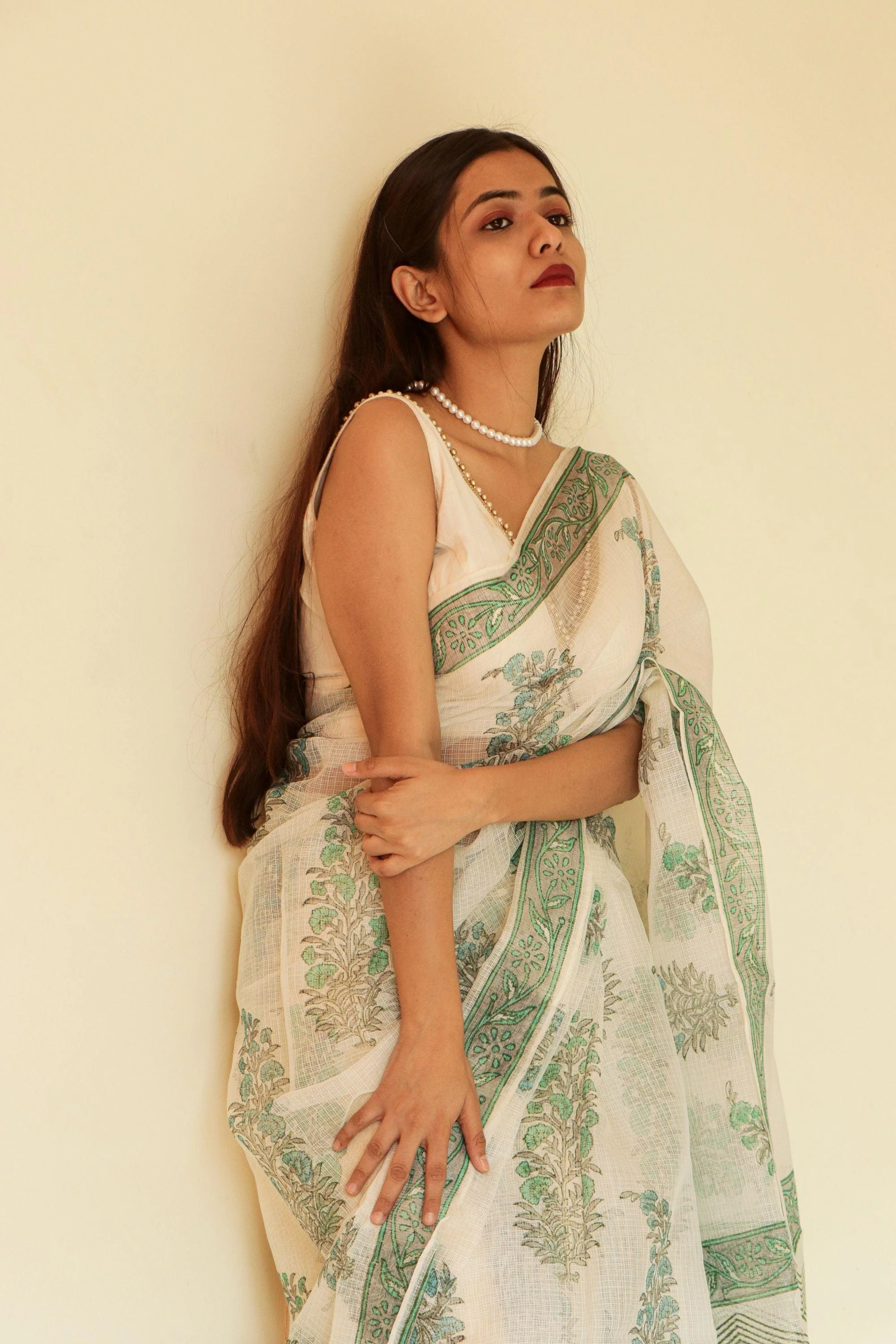 Evergreen printed Kota saree - Bagh- Gulmohar - Image 12
