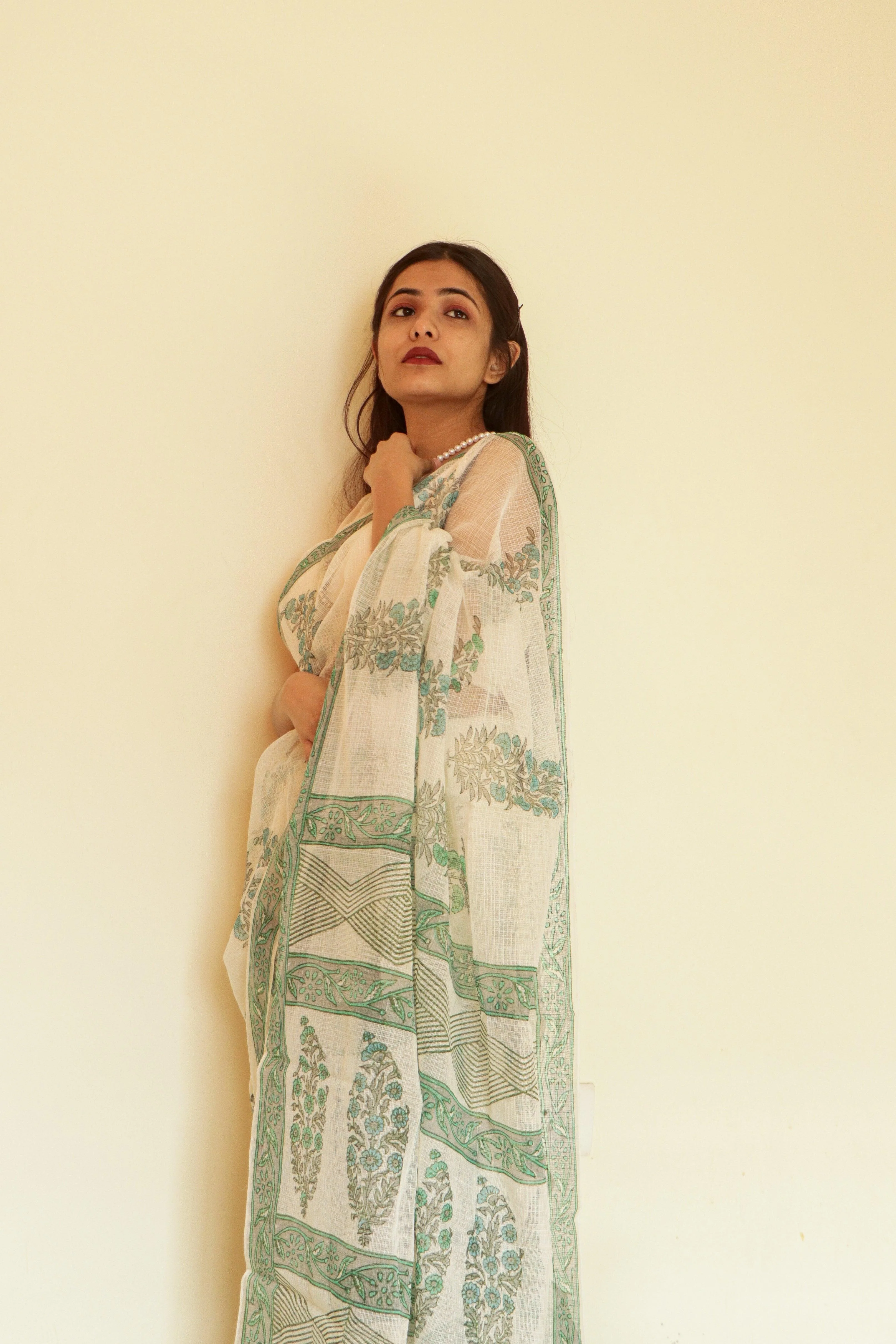 Evergreen printed Kota saree - Bagh- Gulmohar - Image 3