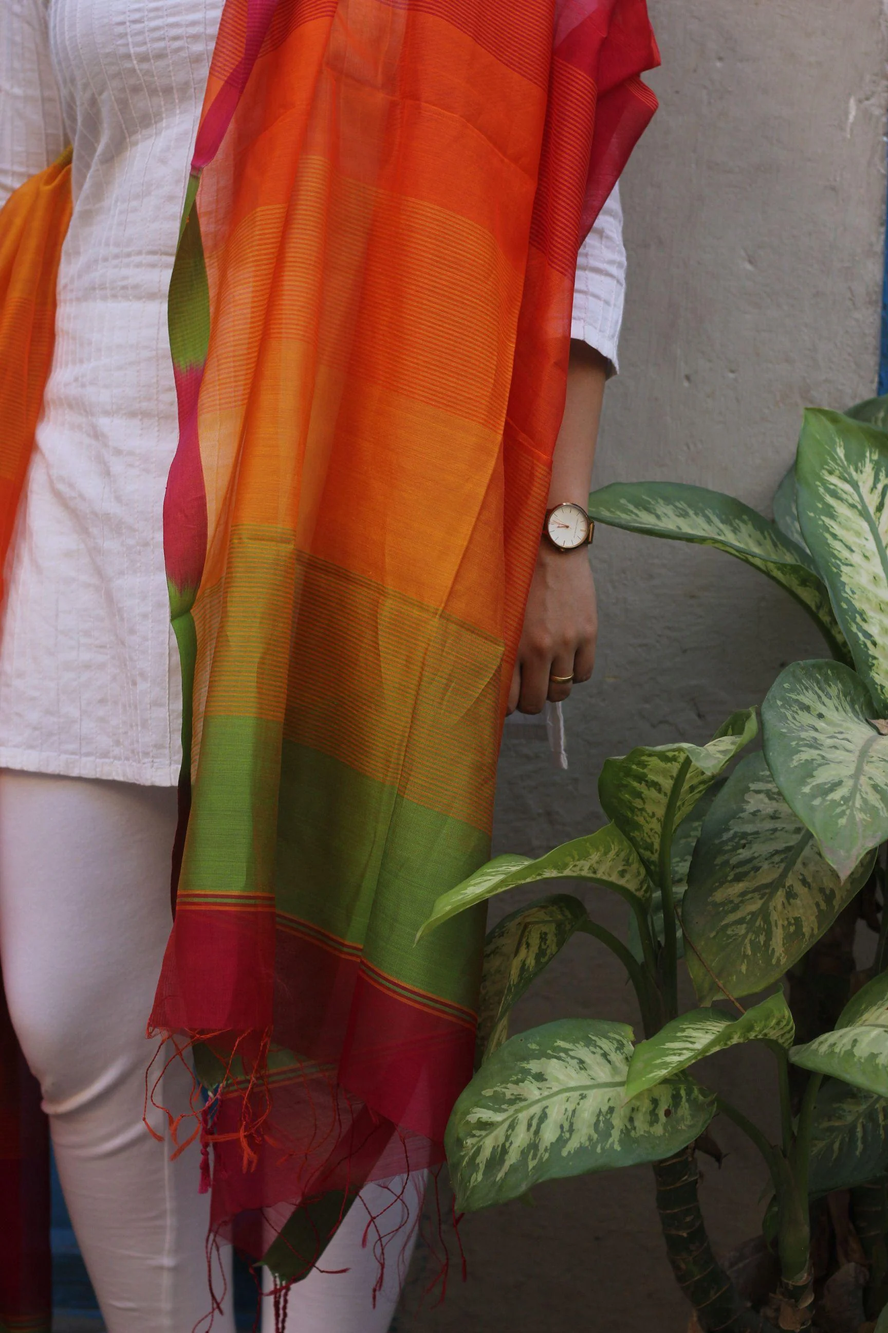 Kaisori Maheshwari  dupatta  - Muliticolor Dupatta - Image 6
