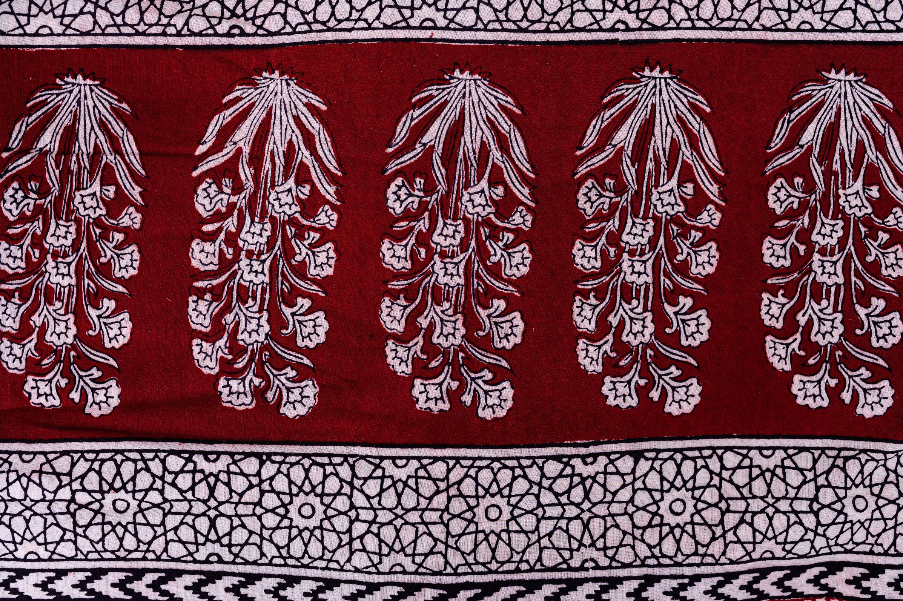 Natural dyed Bagh print sarees - Chitara - Bagh - Image 12
