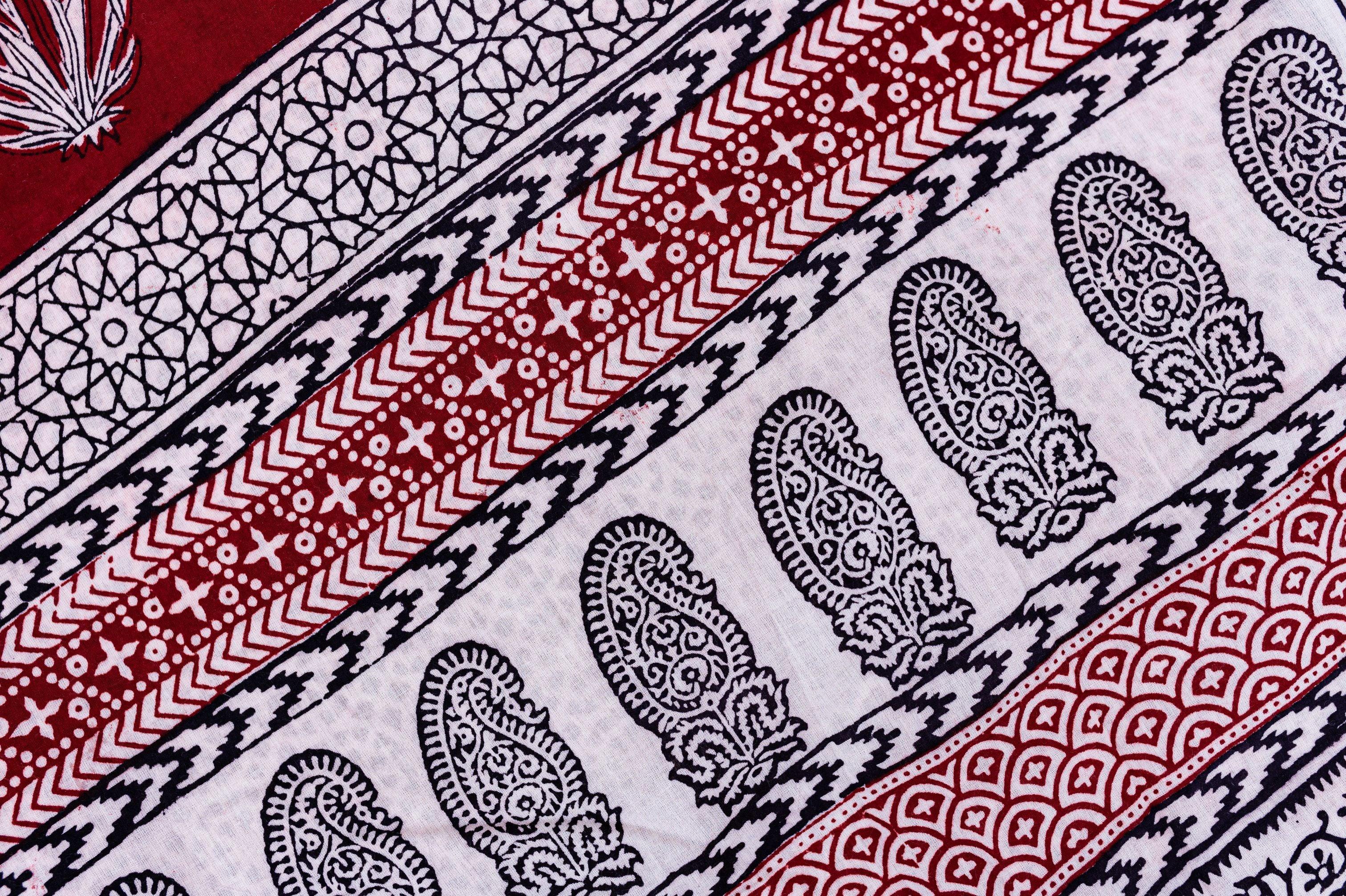 Natural dyed Bagh print sarees - Chitara - Bagh - Image 17