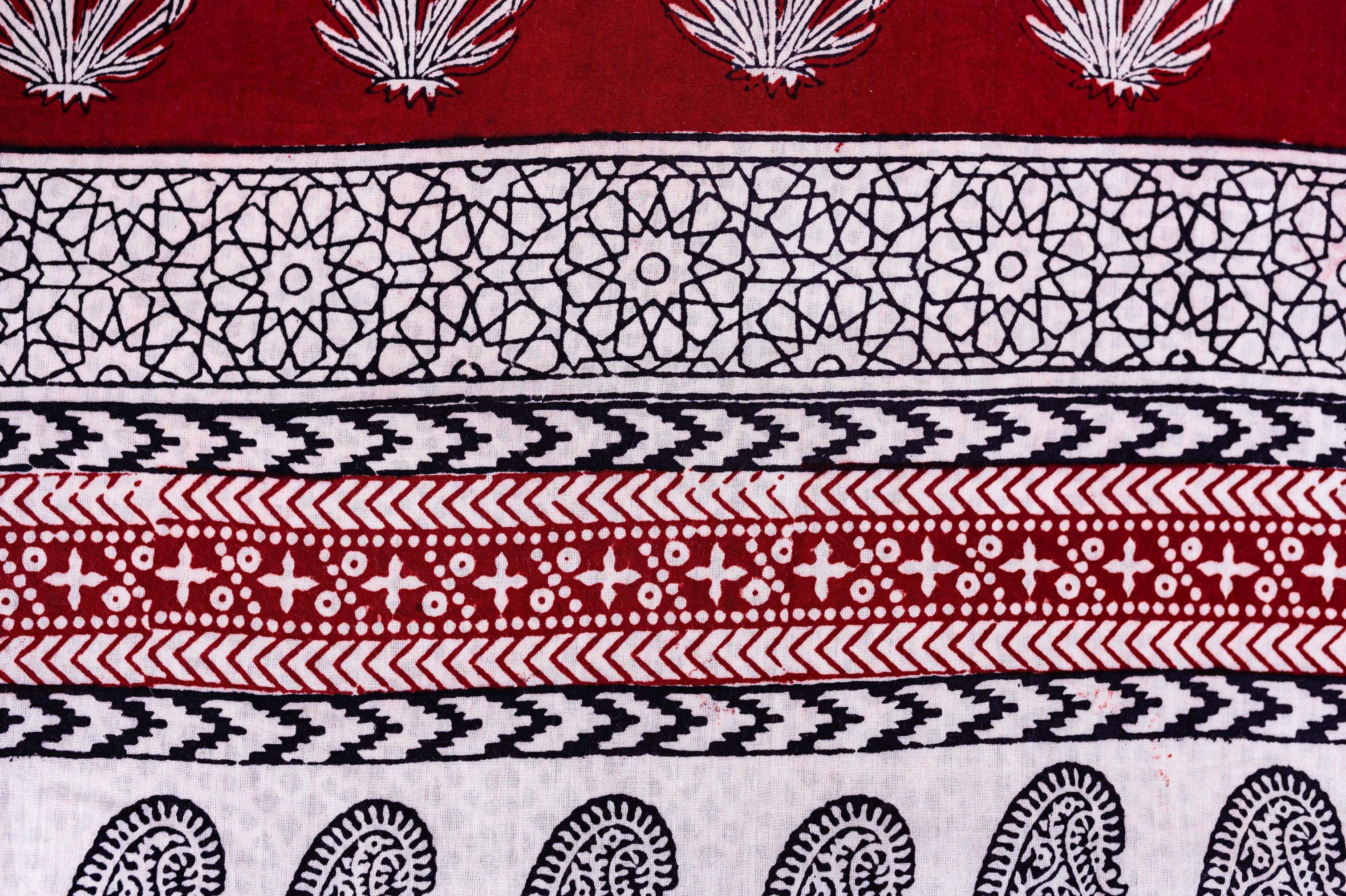 Natural dyed Bagh print sarees - Chitara - Bagh - Image 7
