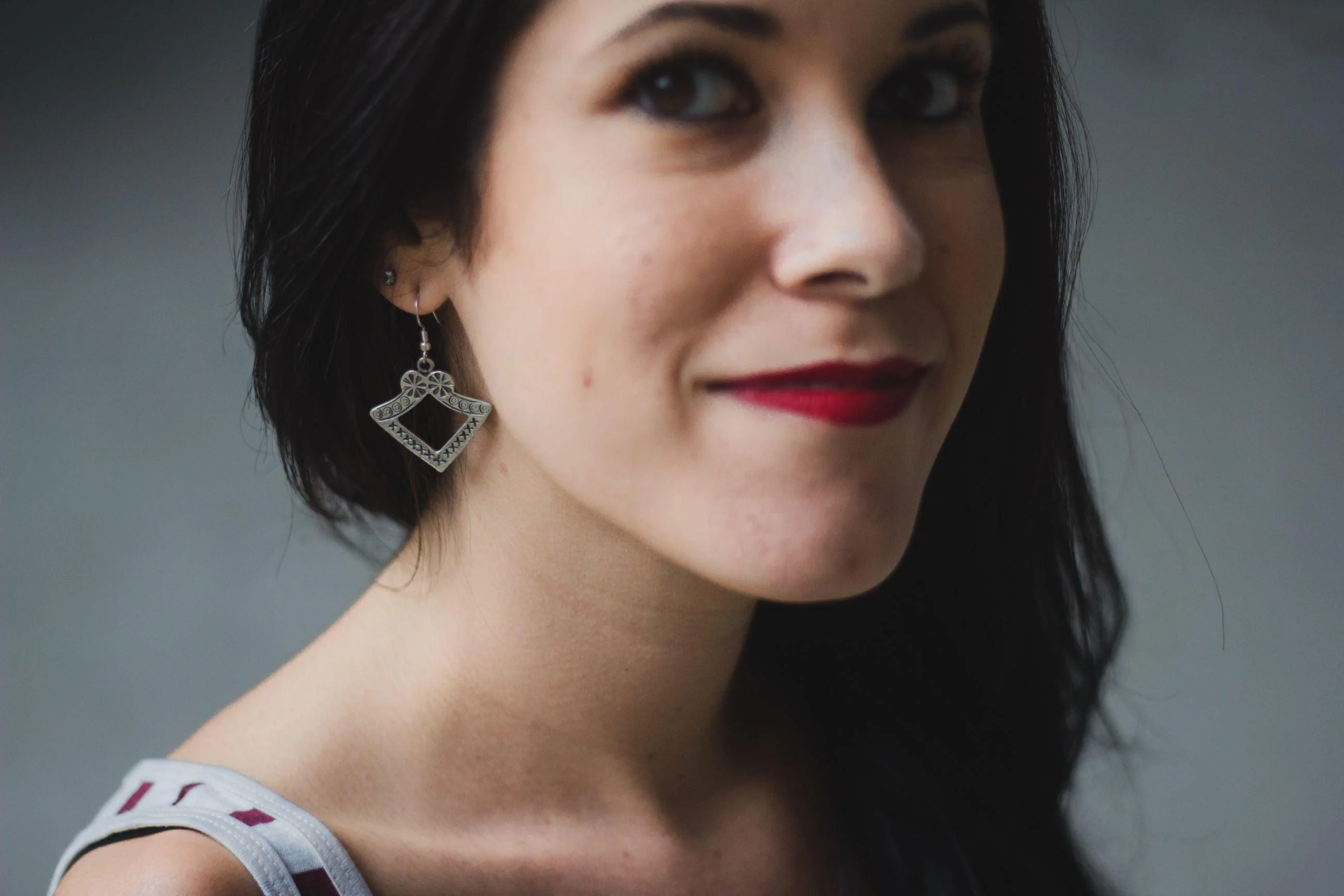 Kaisori Toda Silver -  Tile drop earrings - Image 2