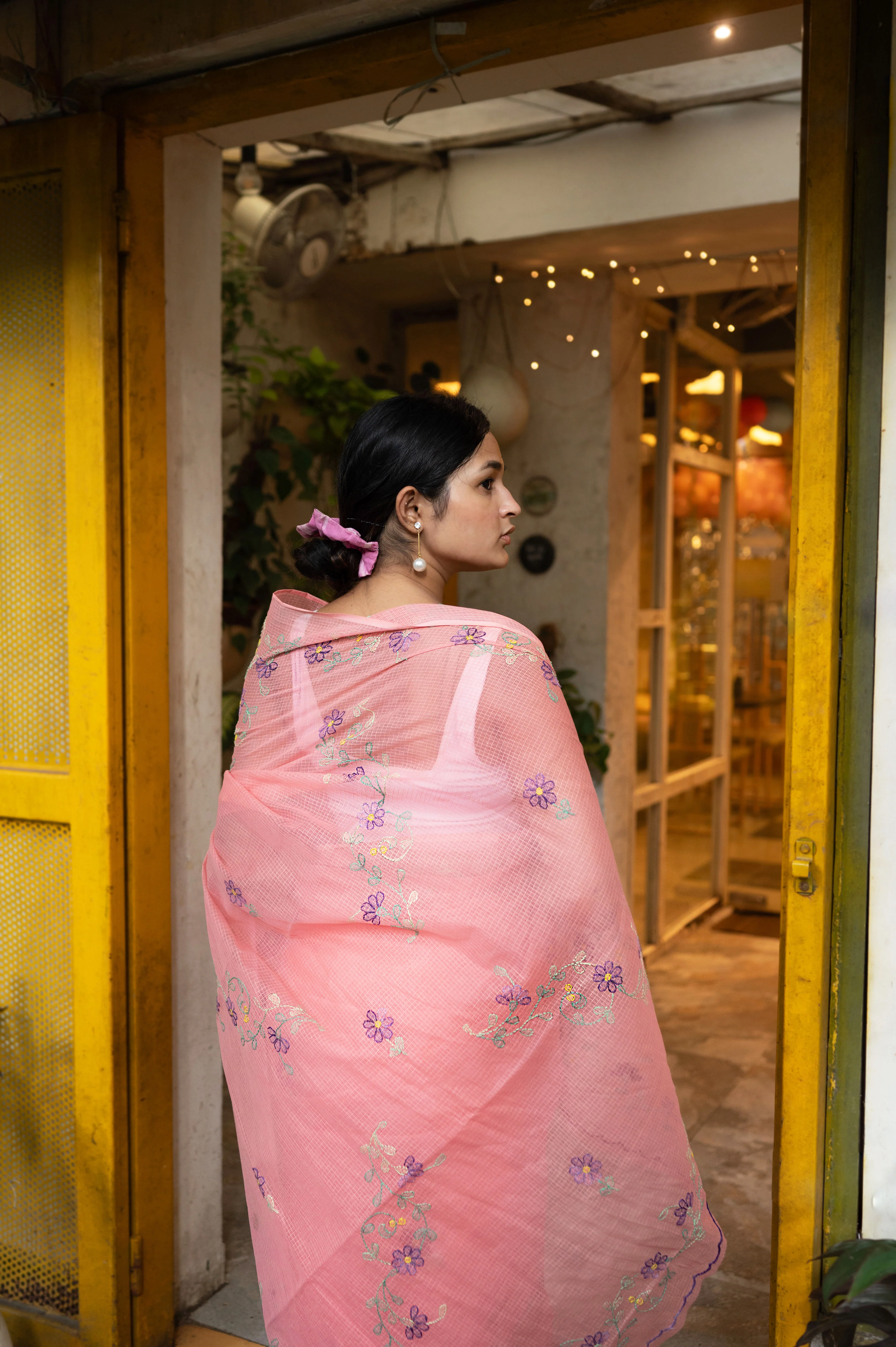 Embroidered Kota saree - Riwaayat - Pankhuri - Image 6