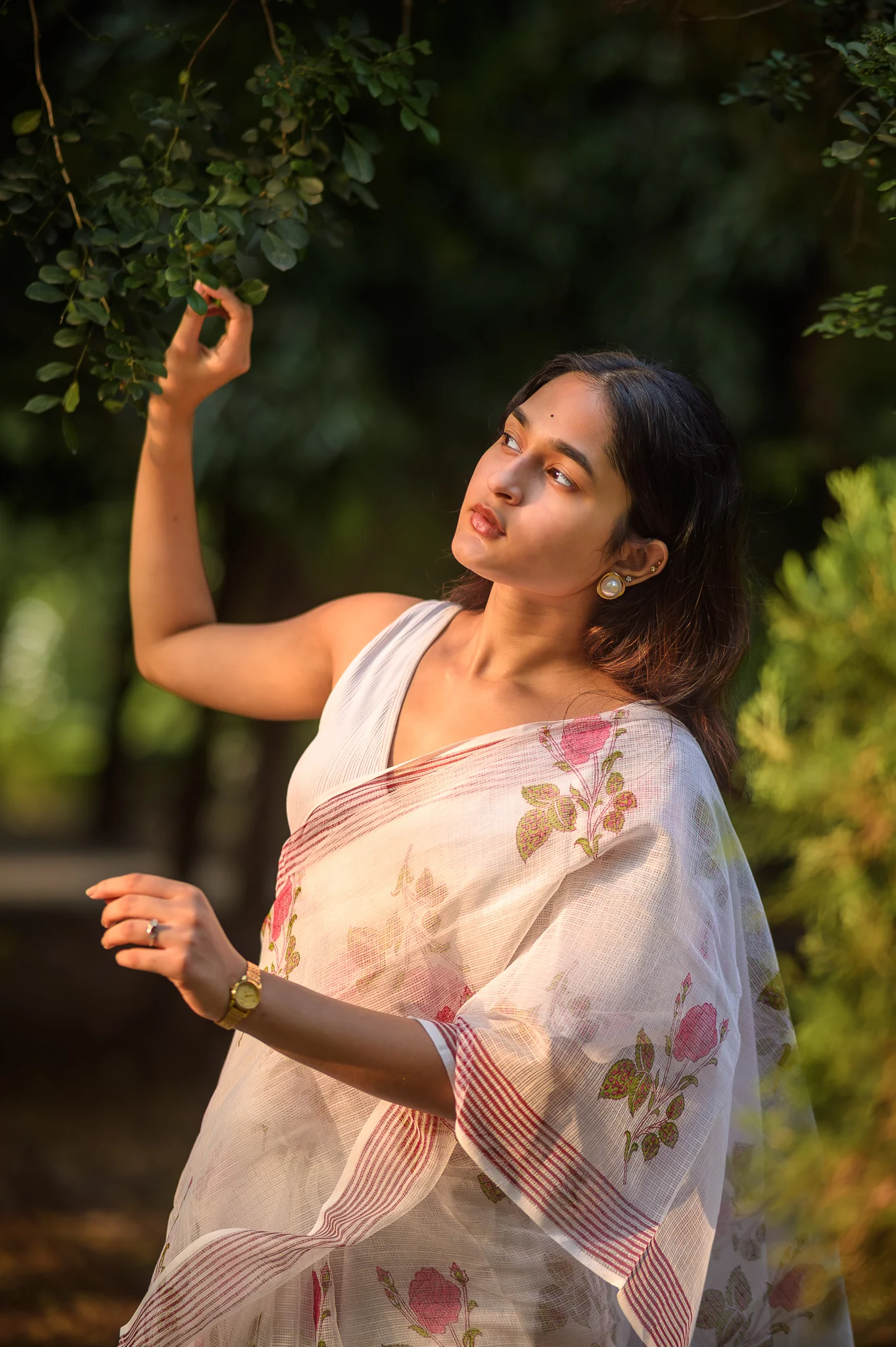 Evergreen printed Kota saree - Bagh- Vidya - Image 2
