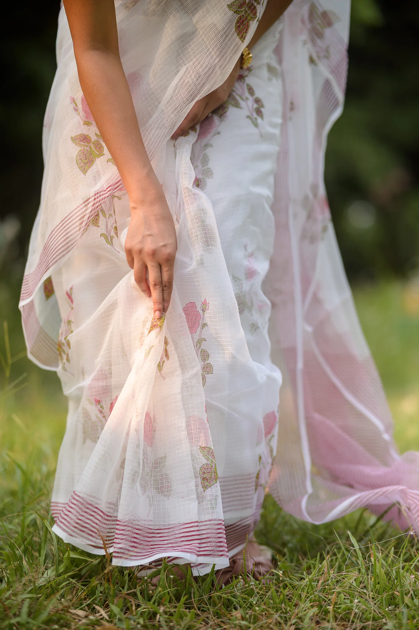 Evergreen printed Kota saree - Bagh- Vidya - Image 4