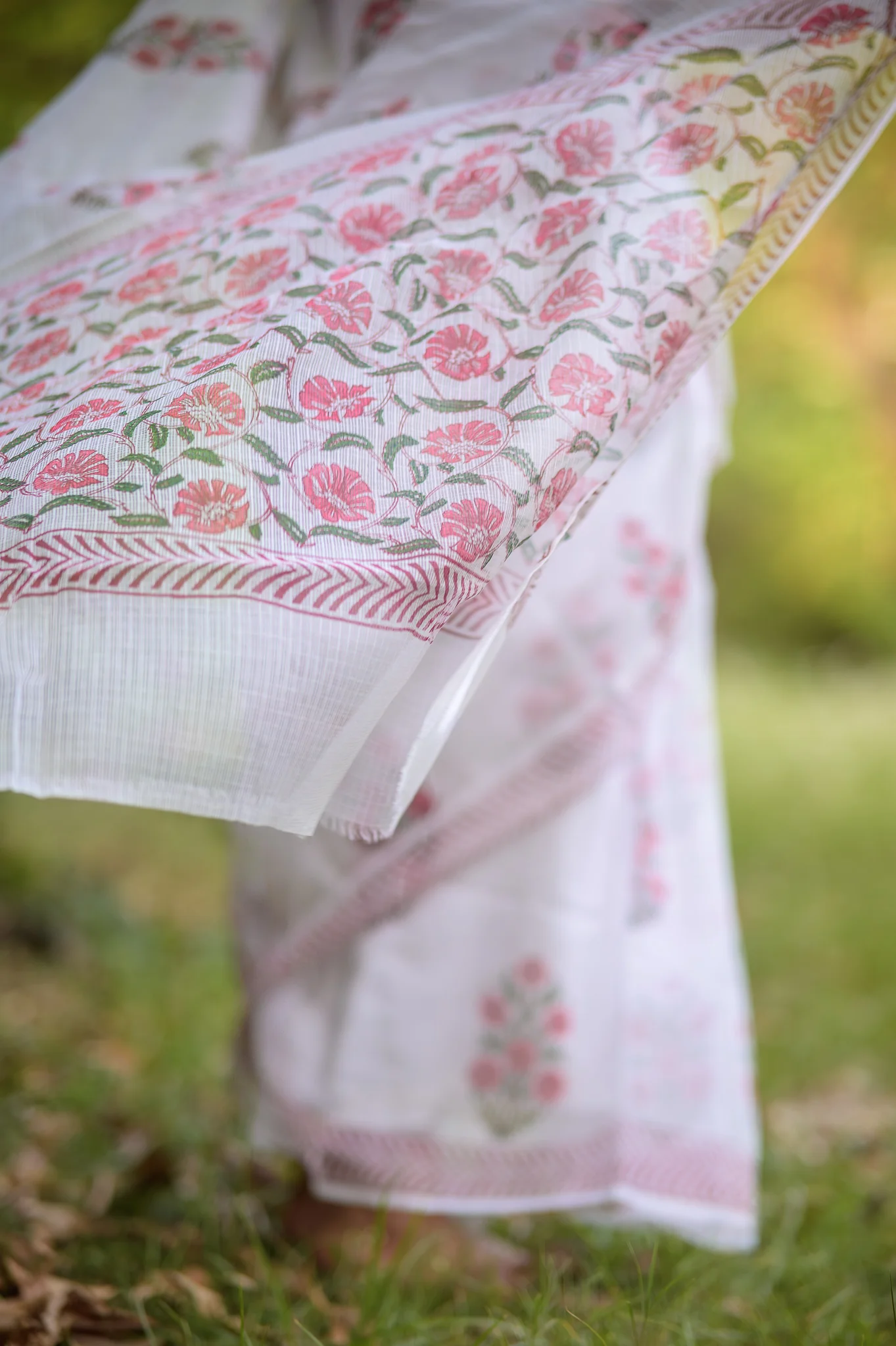 Evergreen printed Kota saree - Bagh- Jonaki - Image 3