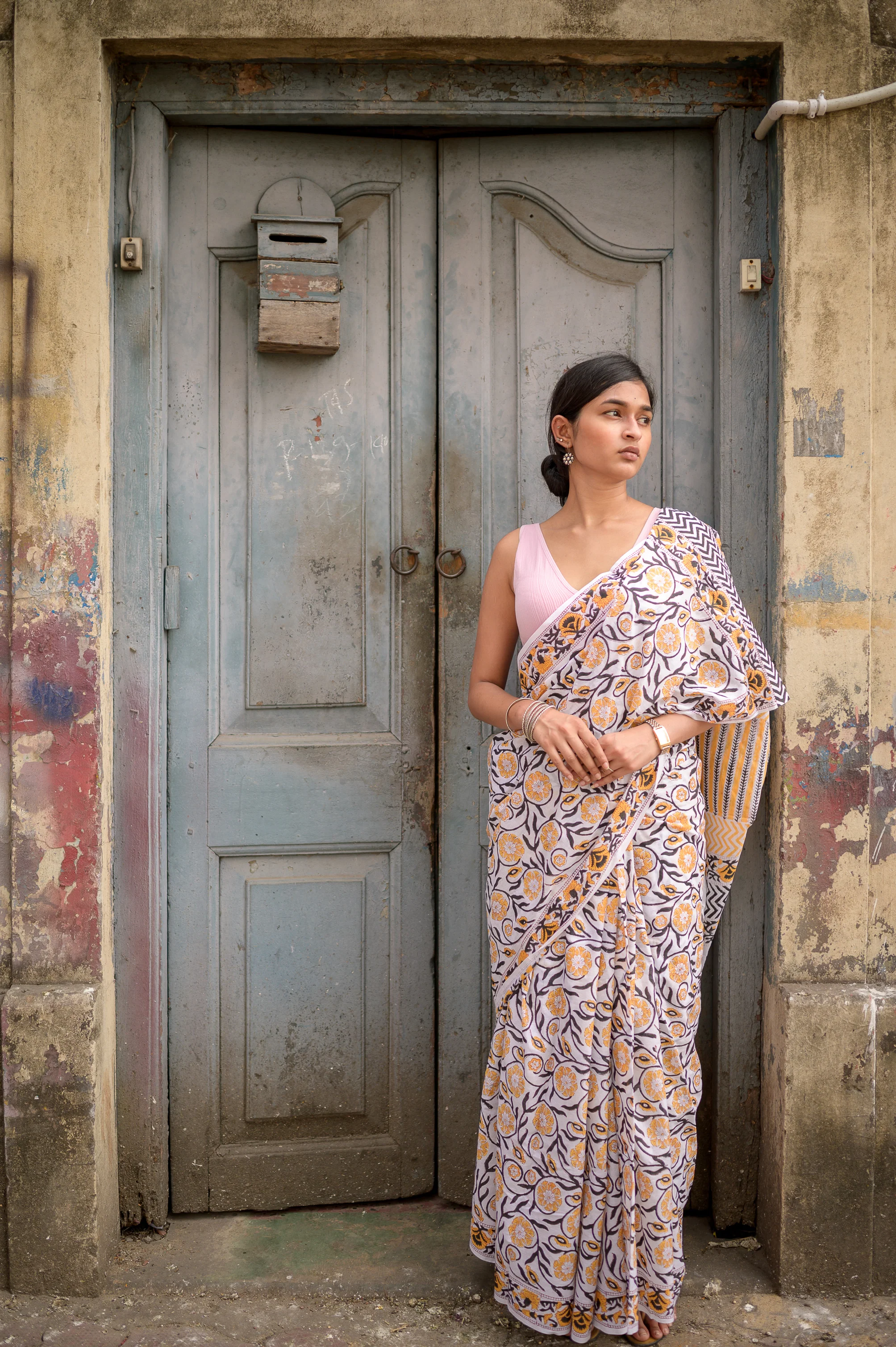 Summer collection sarees - Basant - Manjushree pure mul cotton saree - Image 4