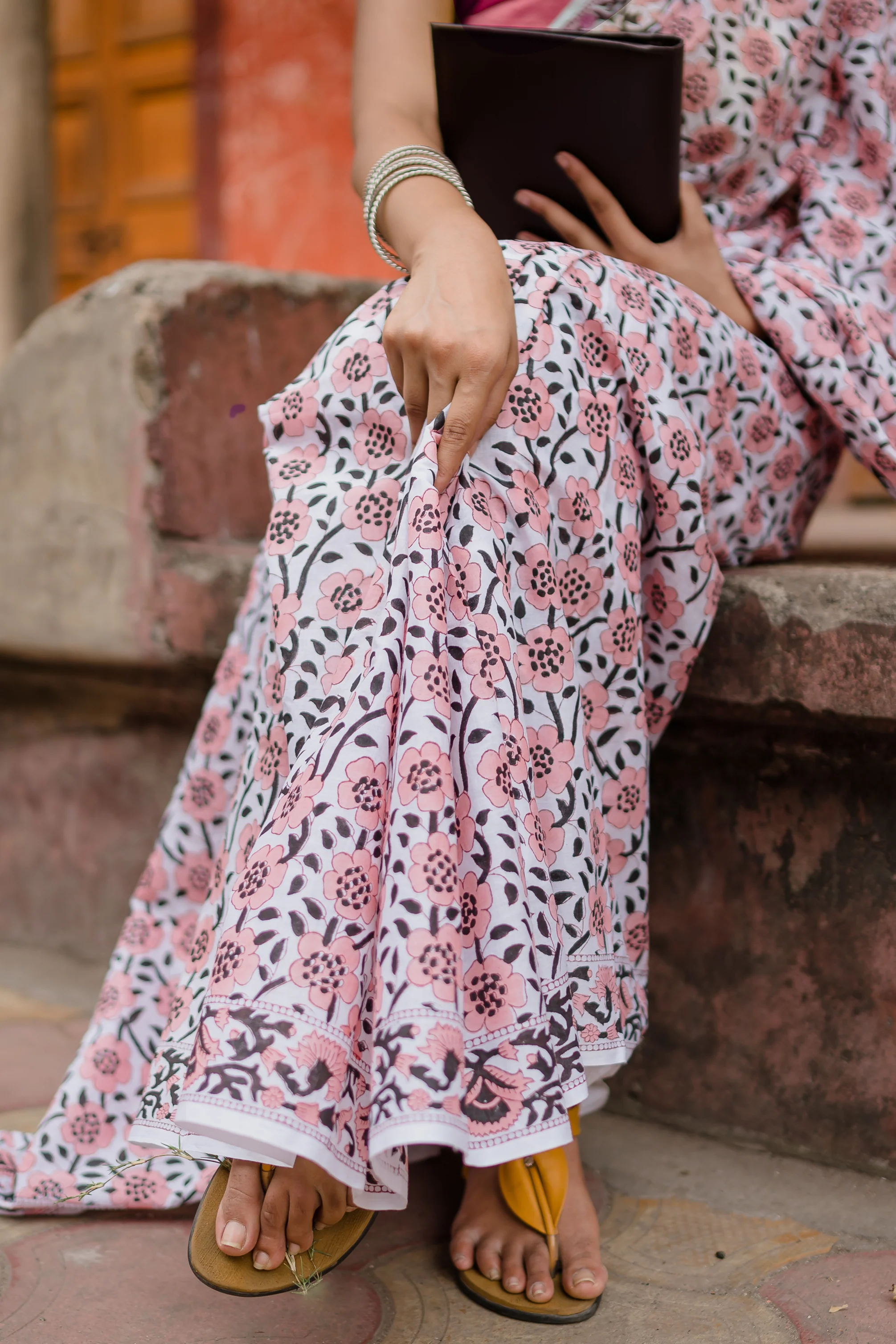 Summer collection sarees - Basant - Jaal boota pure mul cotton saree - Image 5