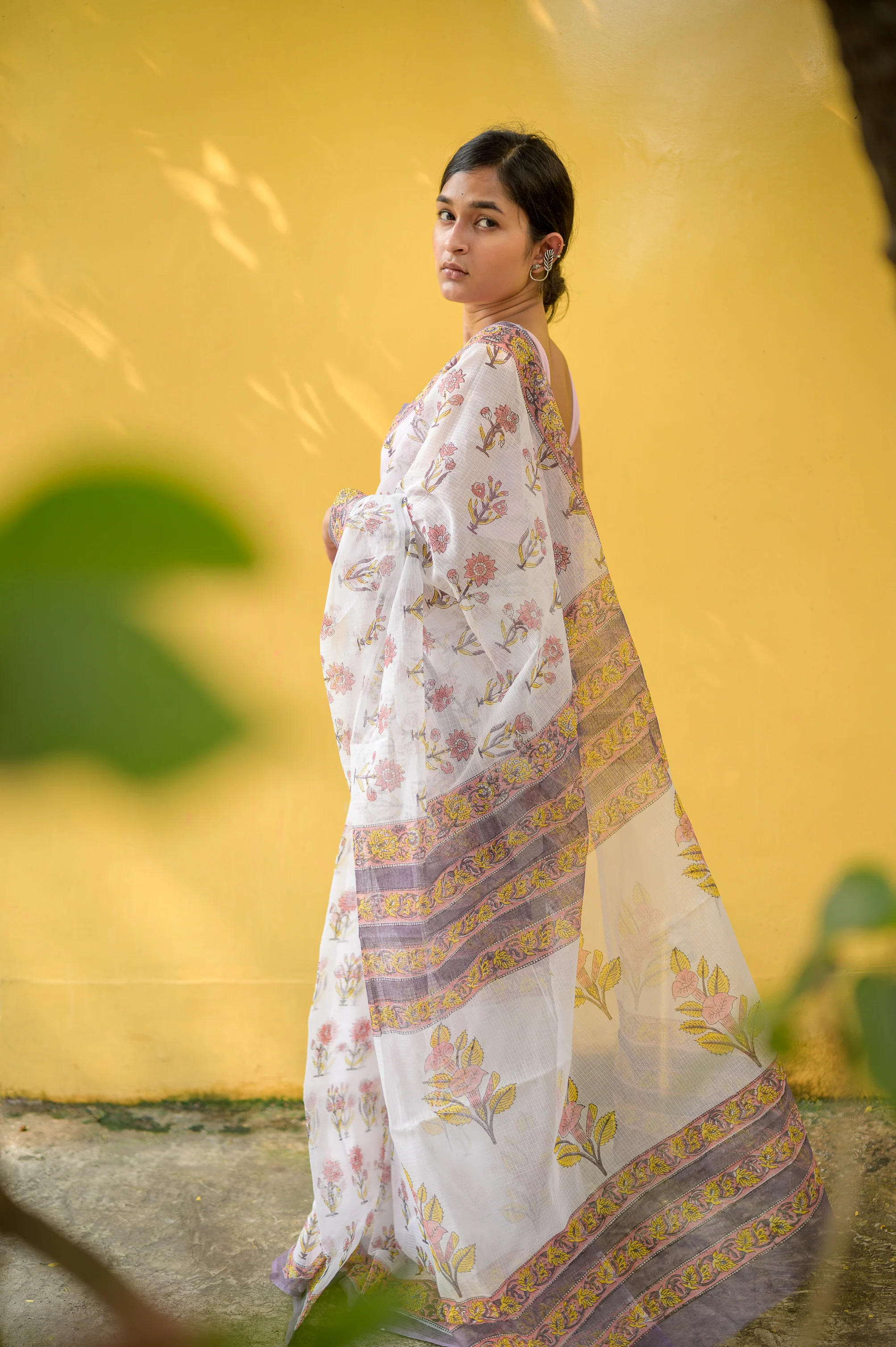 Evergreen printed Kota saree - Bagh- Anindita - Image 3