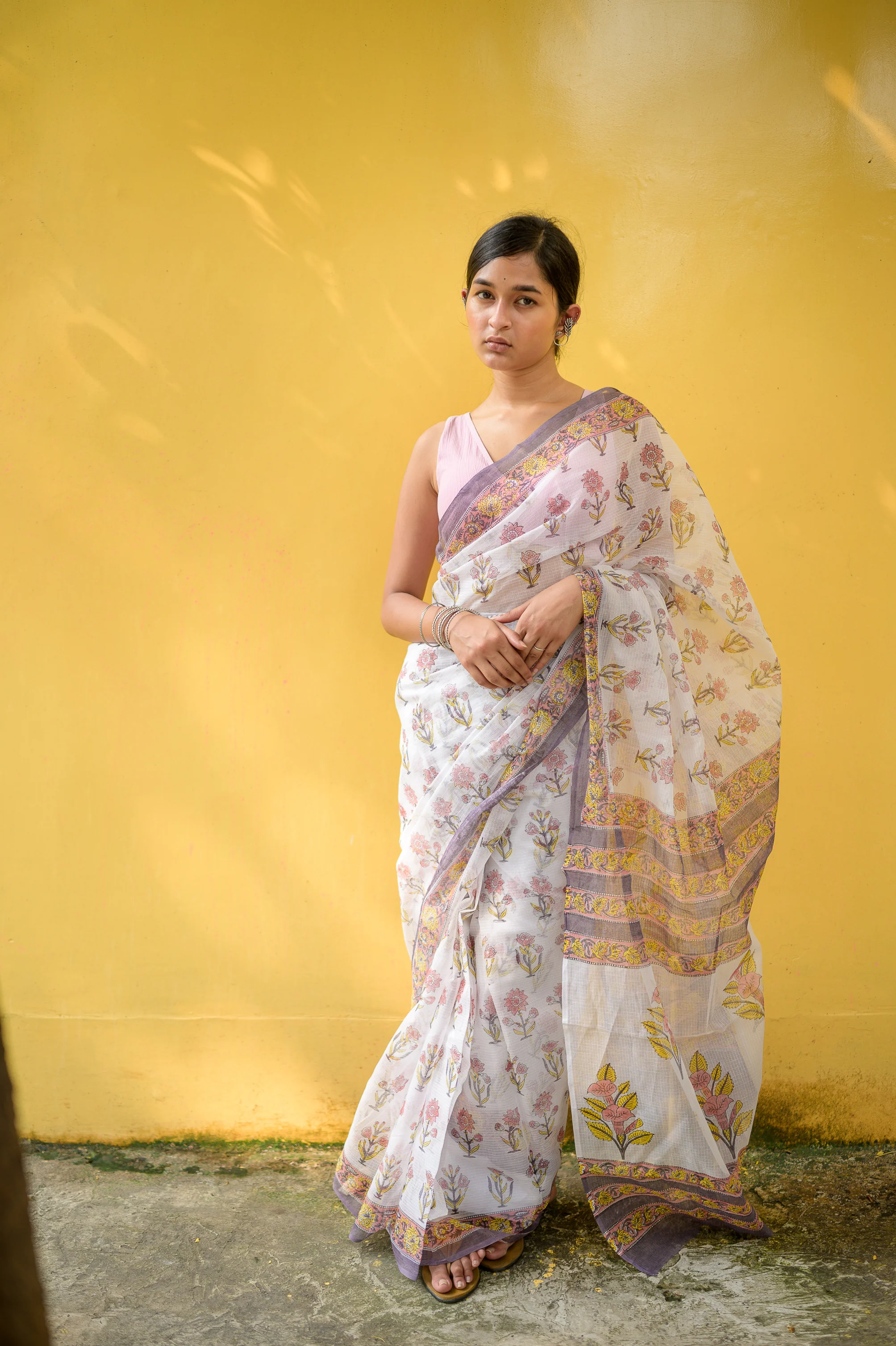Evergreen printed Kota saree - Bagh- Anindita - Image 5