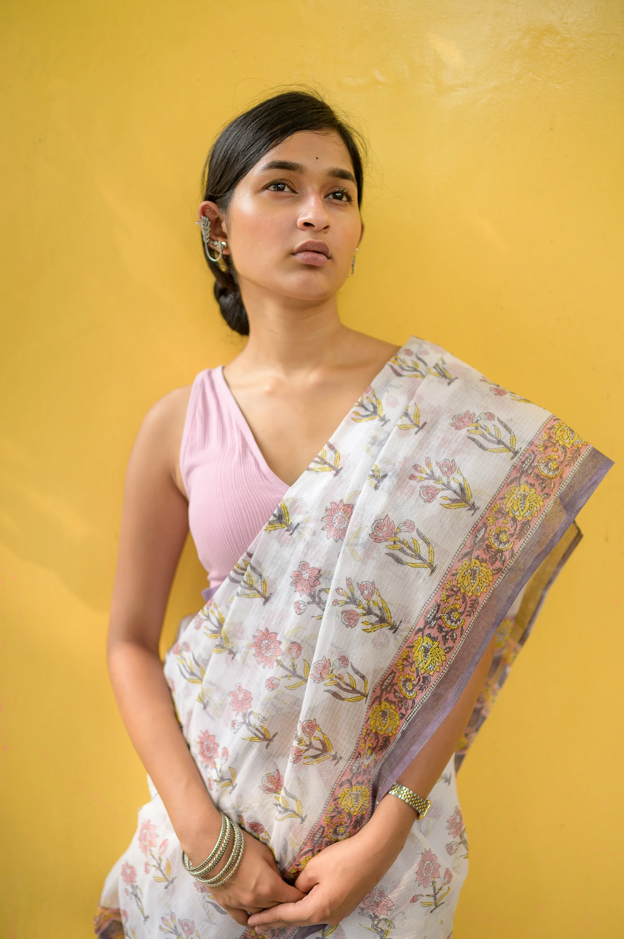 Evergreen printed Kota saree - Bagh- Anindita - Image 6