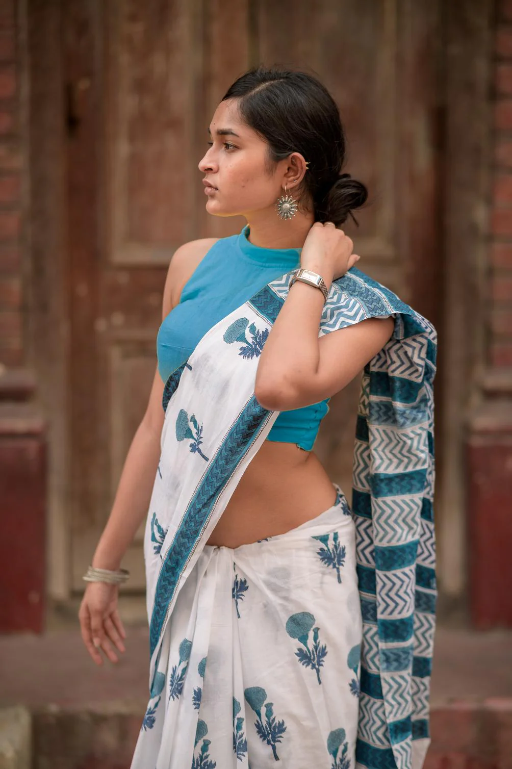 Summer collection sarees - Basant - Champa pure mul cotton saree - Image 3