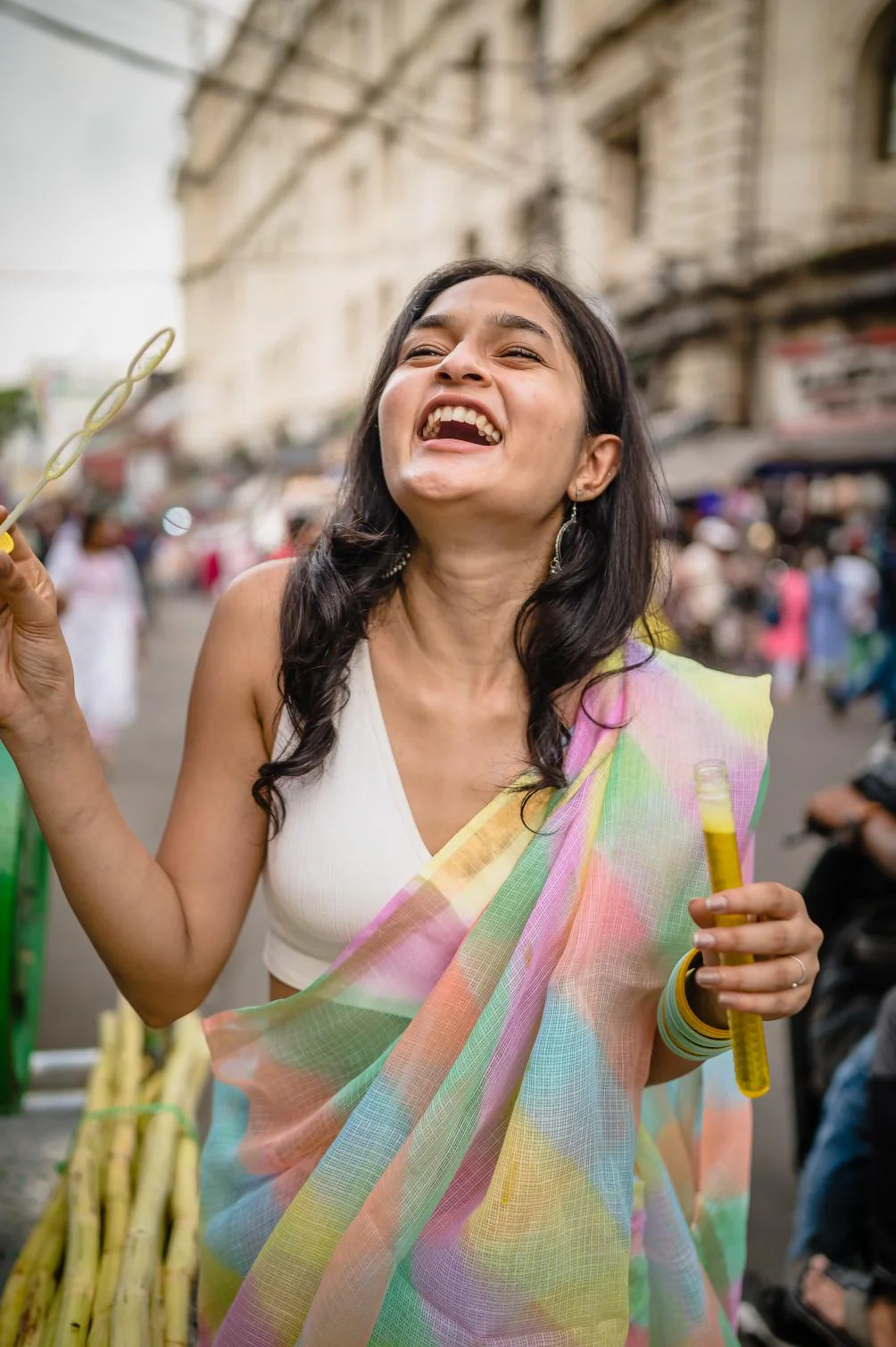 Leheriya Kota sarees - Aira - Candy - Image 7