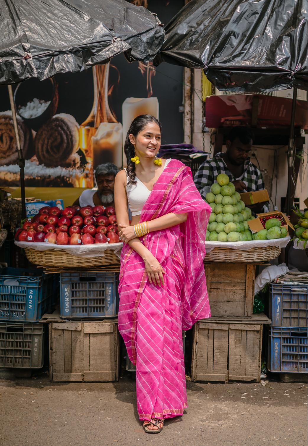 Leheriya Kota sarees - Aira - Gulabo - Image 15