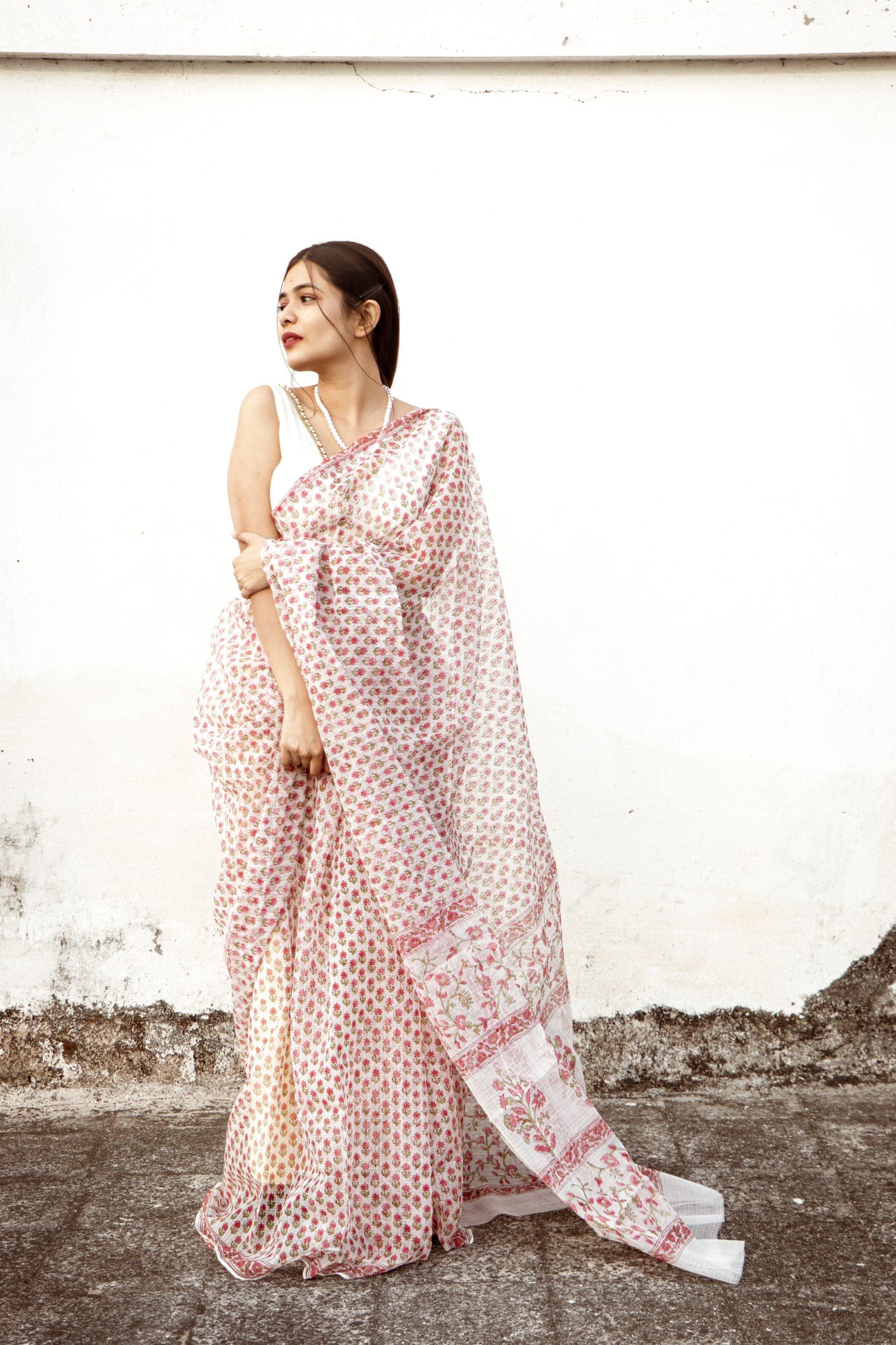 Evergreen printed Kota saree - Bagh- Phool - Image 19