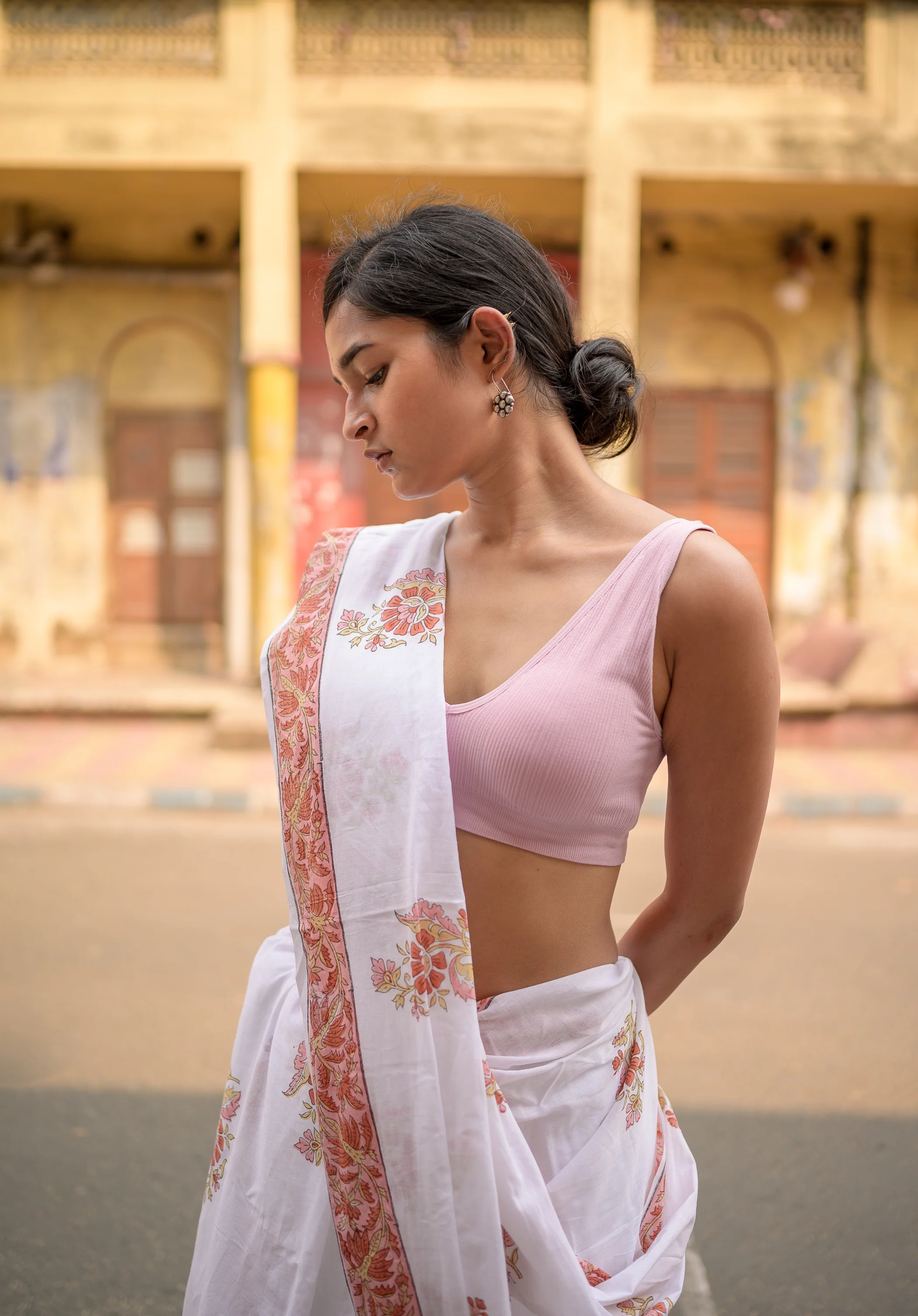 Summer collection sarees - Basant - Lakshmi pure mul cotton saree - Image 2