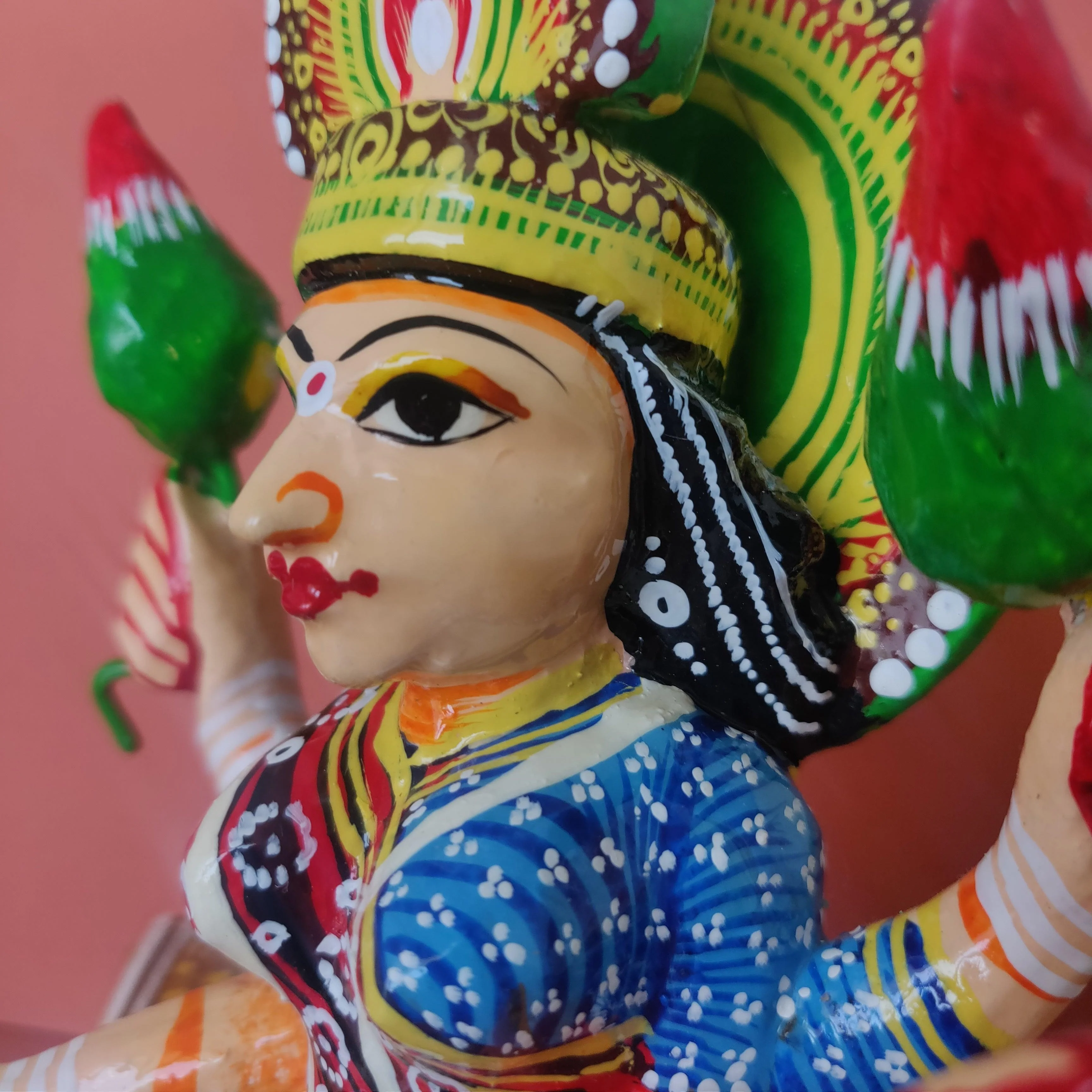 Home & Art- Kaisori Varanasi dolls - Goddesss Lakshmi - Image 5