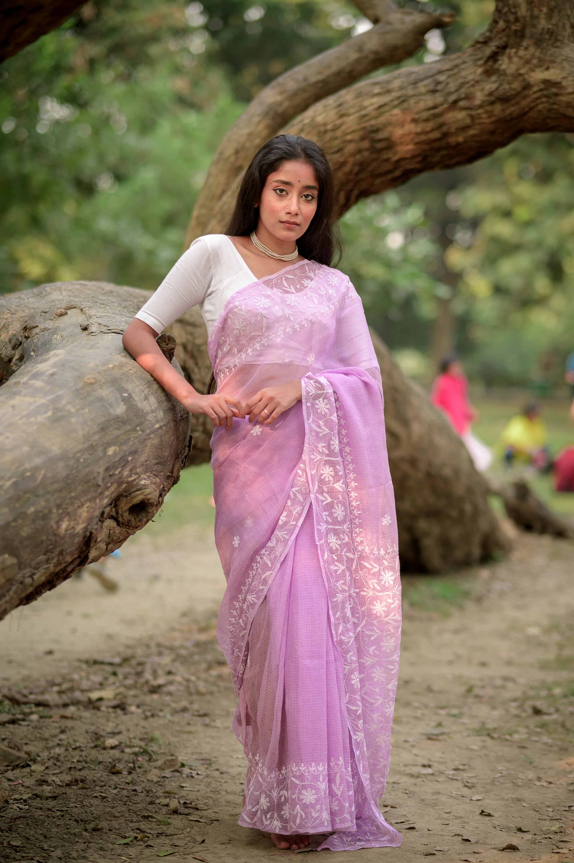 Kota Chikankari sarees - Meher - Aarzoo - Image 6