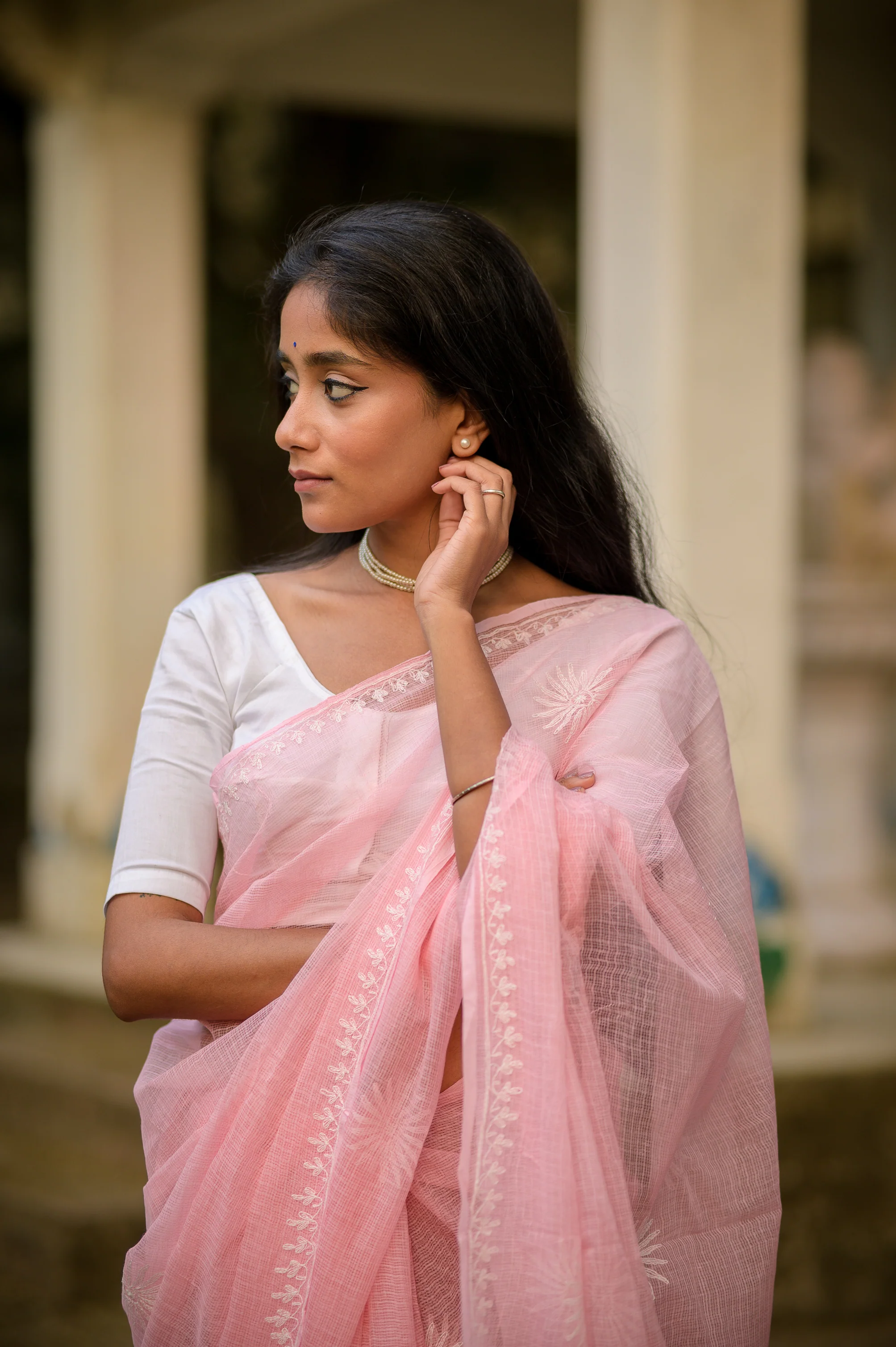 Kota Chikankari sarees - Meher - Nargis - Image 5