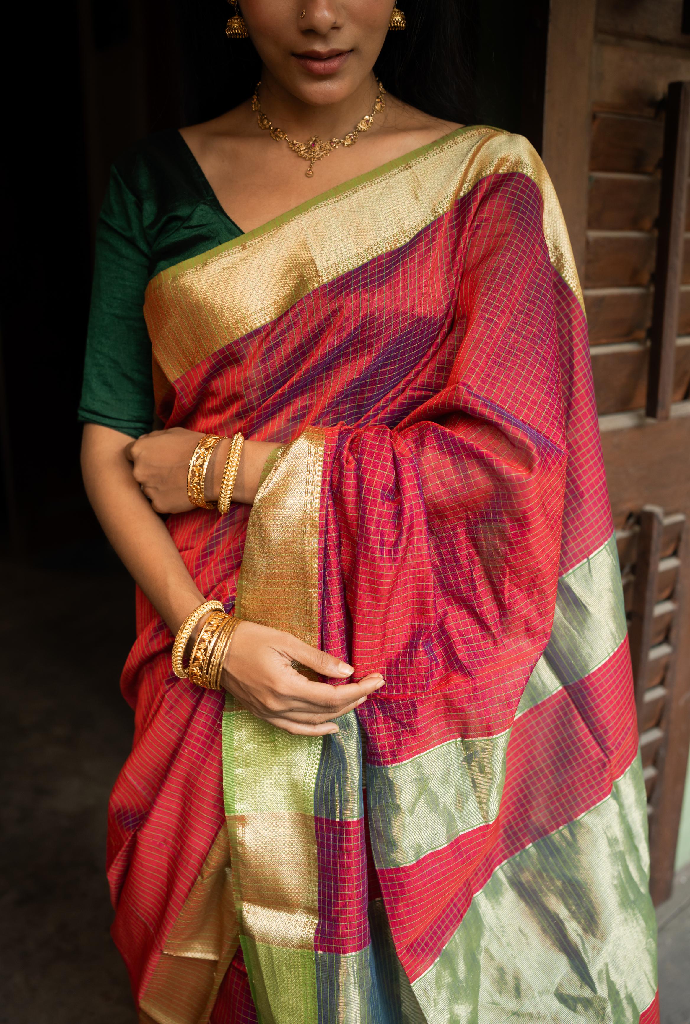 Maheswari Handloom saree - Seher - Lalita - Image 7