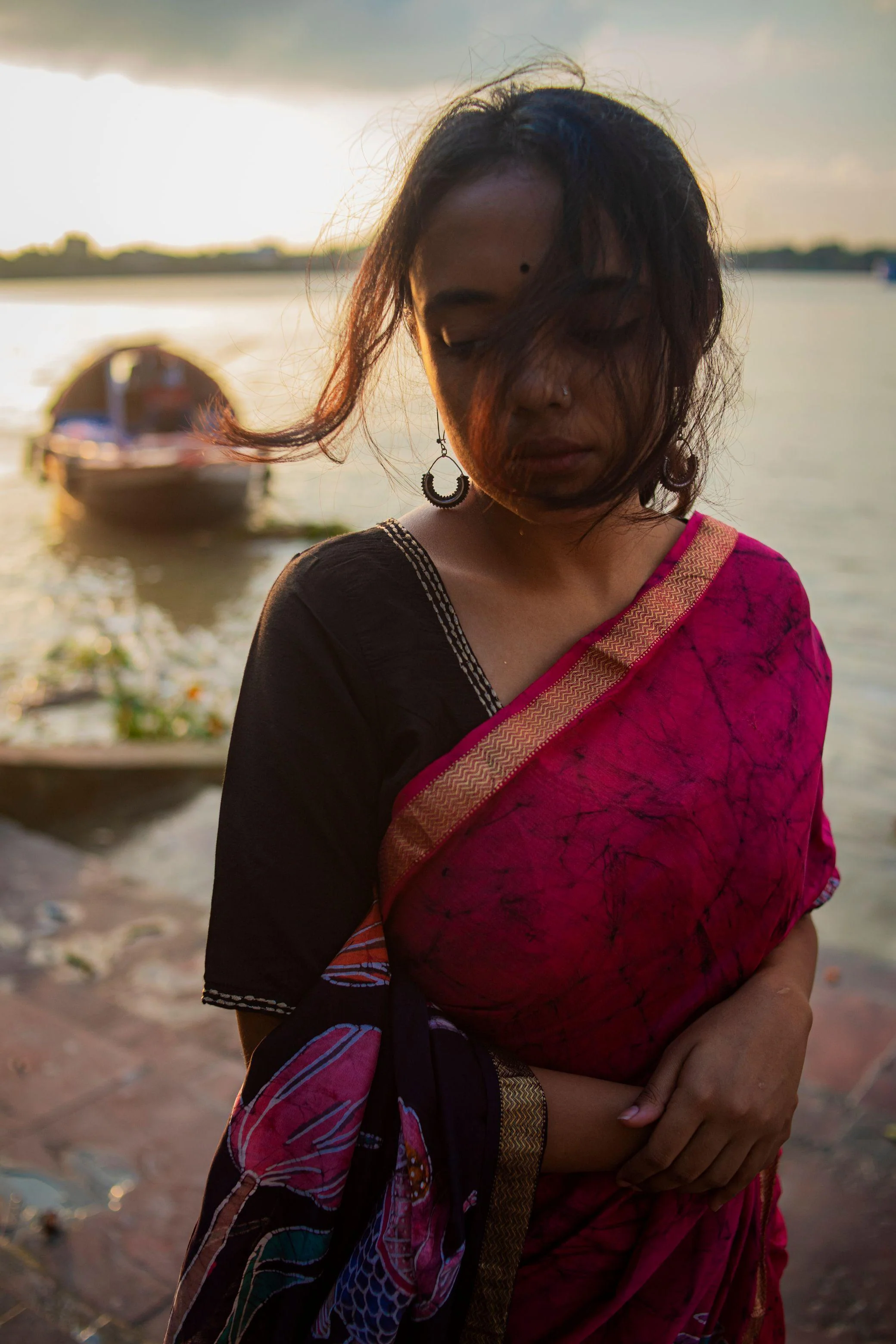 Batik Chanderi saree - Narmada- Mayura - Image 13