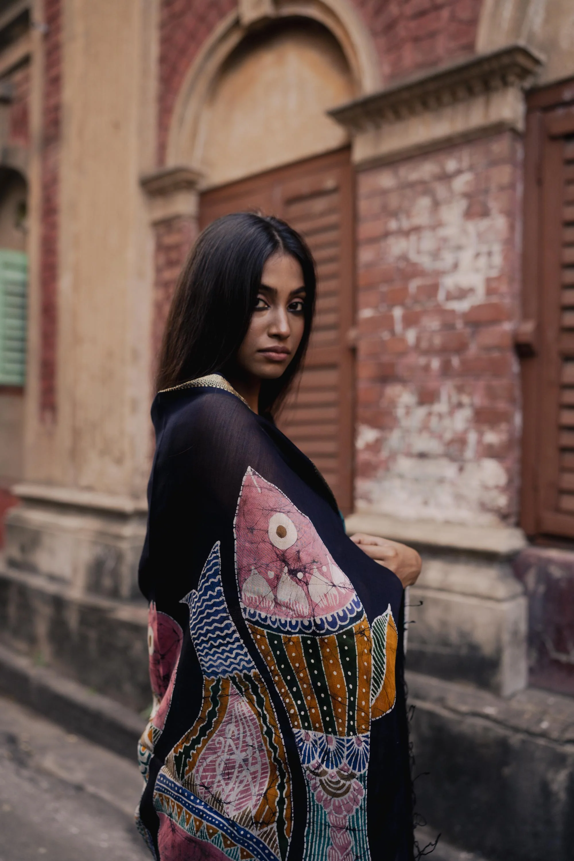 Batik Chanderi saree - Narmada- Mina - Image 6